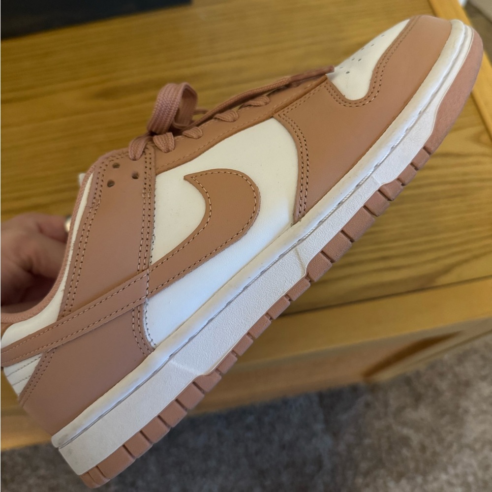 Nike dunks rose gold